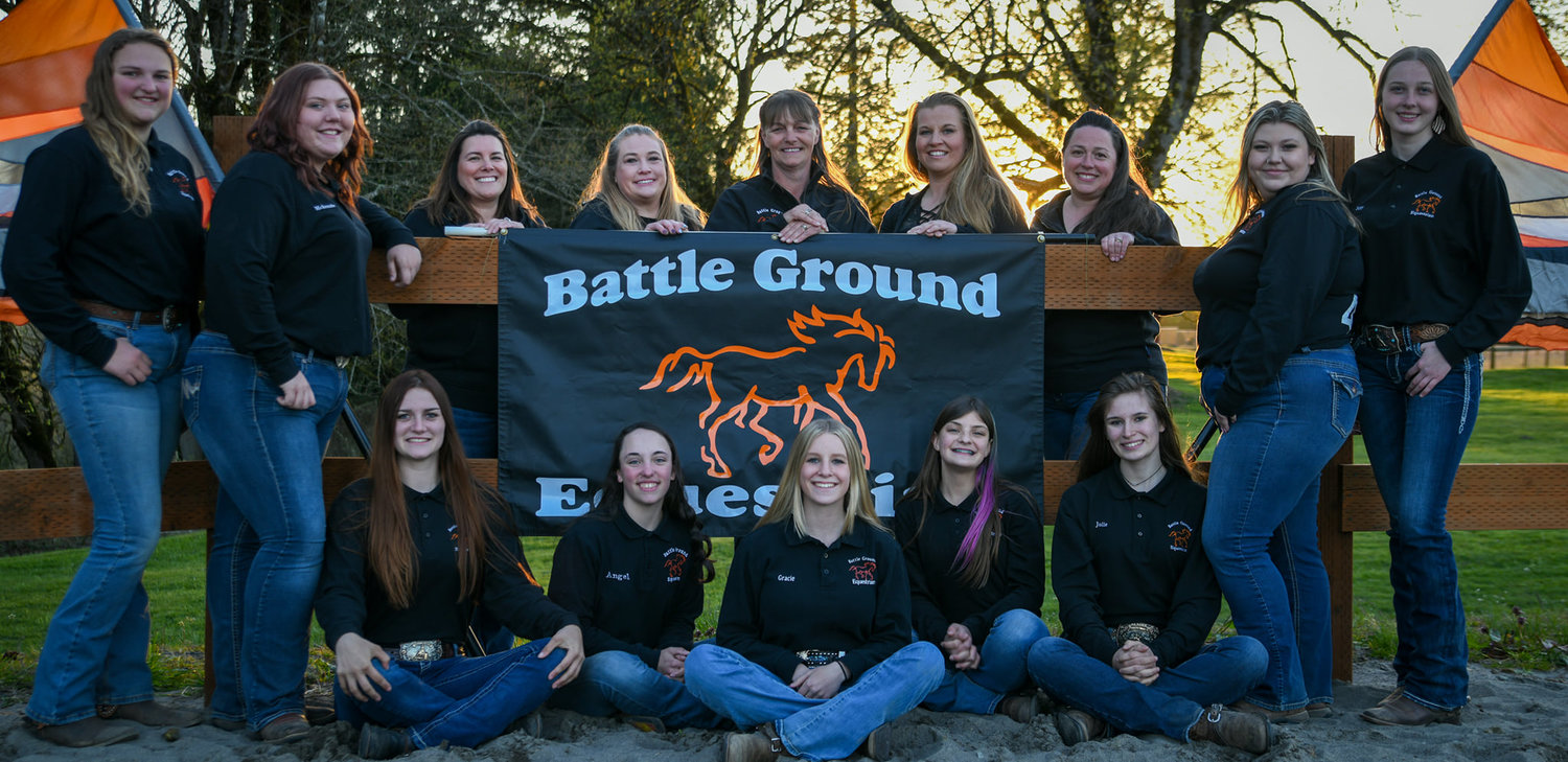 The Freestyle Fours Drill Team B scored the bronze medal for the Washington High School Equestrian Team season.